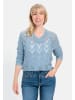 Camel Active Pullover mit V-Ausschnitt in Hellblau