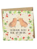 Mr. & Mrs. Panda Deluxe Karte Capybara Liebe mit Spruch in Naturpapier