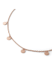 Steel_Art Halskette Damen Kreise rose goldfarben in rosegoldfarben