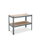 relaxdays Werkbank in Anthrazit - (B)120 x (H)90 x (T)60 cm