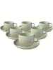 like. by Villeroy & Boch 6er Set Espressotassen mit Untertassen Perlemor Alga 60 ml in grün