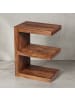 KADIMA DESIGN Beistelltisch MUMBAI Massivholz E Cube 60cm hoch in Massivholz