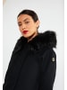 faina Damen Winterparka in Schwarz