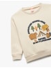 KOTON SWEATSHIRTS in Ekru