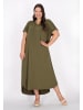 Usha Women Plus Size Dress in Green