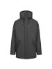 Derbe Regenjacke in jet black/lava smoke
