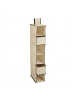 relaxdays 3 x Hängeregal in Beige - (B)14,5 x (H)82 x (T)30 cm