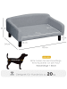Pawhut Hundesofa Hellgrau 82B x 54T x 36H cm