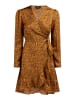 faina Damen Wickelkleid in Braun