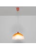 Licht-Erlebnisse Pendelleuchte Ø 30 x (T)60 cm in Orange WeißOrange Weiß