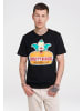 Logoshirt Printshirt Simpsons - Krusty Burger in schwarz