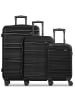 Redolz Essentials 16 3-SET 4 Rollen Kofferset 3-teilig black