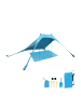 relaxdays Strand-Sonnensegel in Blau - 200 x 210 cm