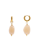 Steel_Art Creole mit Anhänger Nefeli goldfarben in beige