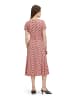 Betty Barclay Jerseykleid mit Blumenprint in Red/Beige