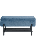 Beliani Bettbank SOLVANG in Blau/Schwarz - (W) 89 x (H) 43 x (L) 39 cm