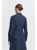 b. young BYMMIDDE SHORT SHIRT - LIGHT WOVEN Slim fit in Navy Pinstripe Mix