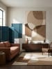 KADIMA DESIGN Teppich Wolle Handgetuftet AIRE Abstrakt Wohnzimmer Modern in Natur