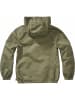 Brandit Kinder Funktionsjacke "Kids Summer Frontzip Windbreaker" in Grün