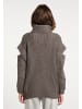myMo Damen Rollkragenpullover in Grau