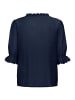 SAINT TROPEZ Kurzarm-Bluse KristelSZ Gerade Passform in Ombre Blue