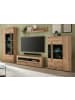 Furn.Design Wohnwand Evoke Eiche 4-teilig 340 cm, Wohnkombination mit Soft-Close