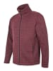 elkline Strick Fleecejacke Selfoss in darkredmelange