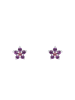 Prinzessin Lillifee Ohrstecker Silber 925, rhodiniert in Lila