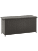 Beliani Truhe MODENA in Braun/Schwarz - (W) 126 x (H) 63 x (L) 46 cm