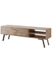 KADIMA DESIGN HiFi Lowboard SIKAR Massivholz Landhaus TV Kommode 145x47x35cm,