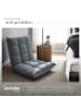 tectake Relaxsessel  Snooze , 108 x 57 x 13,5 cm, grau