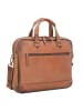 Jost Randers Aktentasche Leder 36 cm Laptopfach in cognac