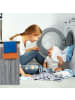 relaxdays Wäschekorb in Grau - (B)55 x (H)63 x (T)35 cm
