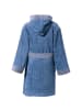 Erwin Müller Frottier Kinder-Bademantel mit Kapuze in blau