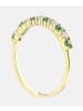 Vanlere Eternity-Ring aus 375 Gelbgold mit Zirkonia mit Smaragd