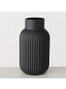 Boltze Vase NORDIKA, aus Glas in Schwarz, Ø 13 x (H) 22 cm
