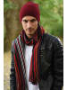 styleBREAKER Feinstrick Beanie Mütze in Dunkelblau-Grau