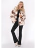 IZIA Damen Jacket in Wollweiss Braun