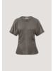 Hessnatur Hessnatur Samt T-Shirt Slim aus TENCEL™ Modal mit Bio-Baumwolle in silbergrün