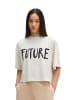 Marc O'Polo Print-T-Shirt loose in White Cotton