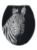 Wenko WC-Sitz Duroplast Mod. Zebra , WC-Sitz Duroplast Zebra in Mehrfarbig