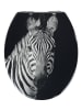 Wenko WC-Sitz Duroplast Zebra in Mehrfarbig