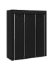 HOMCOM Stoffschrank-125L x 43B x 162,5H cm-Schwarz