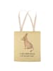 Mr. & Mrs. Panda Tasche Esel mit Spruch in Gelb Pastell