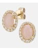 Diamant L'éternel Ohrstecker aus 375 Gelbgold mit Diamant mit Opal