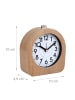 relaxdays Wecker analog in Hellbraun - (B)10 x (H)10 x (T)4,5 cm