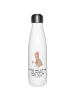 Mr. & Mrs. Panda Thermos Alpaka Blume mit Spruch in Weiß