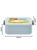 Mr. & Mrs. Panda Brotdose Sternzeichen Widder Design mit Spruch in Blau Pastell