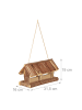 relaxdays Vogelfutterhaus in Natur