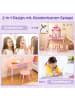 COSTWAY 2 in 1 Schminktisch Kinder Set in Rosa